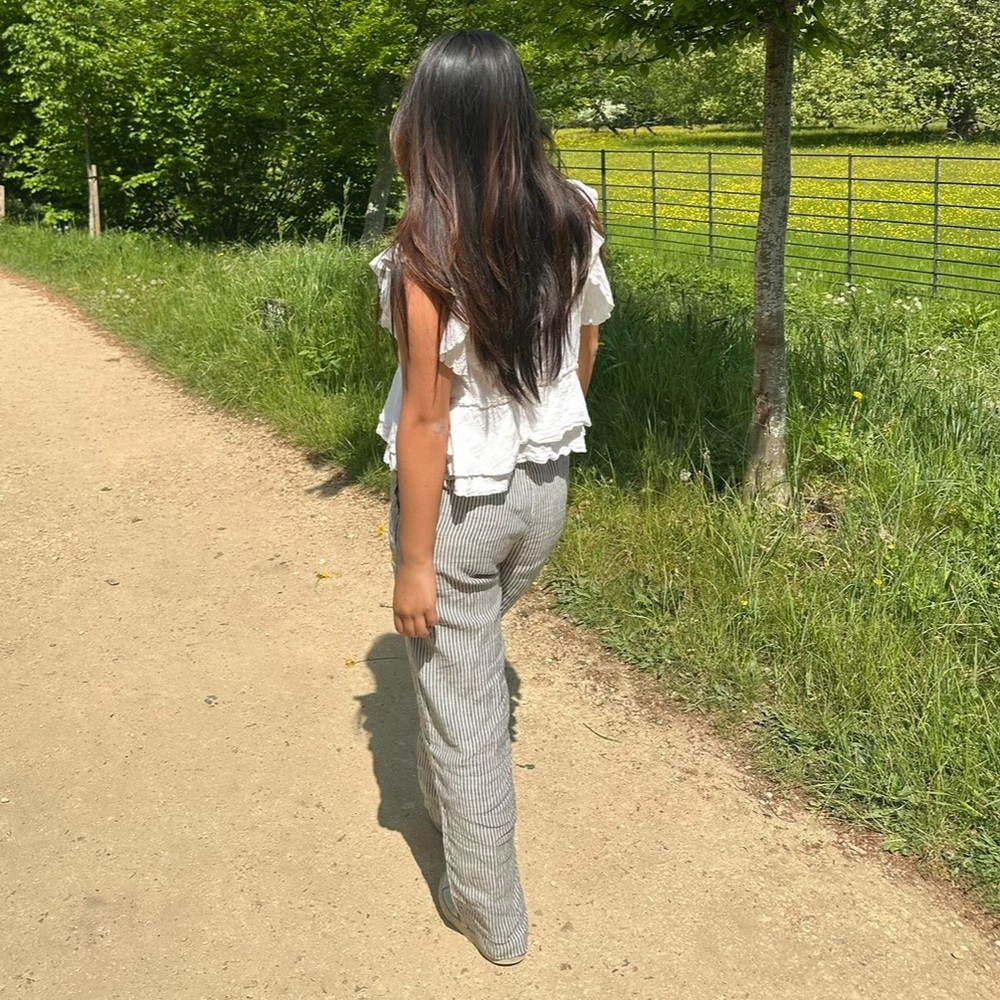 Arket Linen Drawstring Trousers